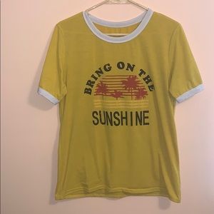 Mustard colored T shirt